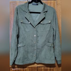 Doe And Ray Olive Green Corduroy Blazer Size Medium